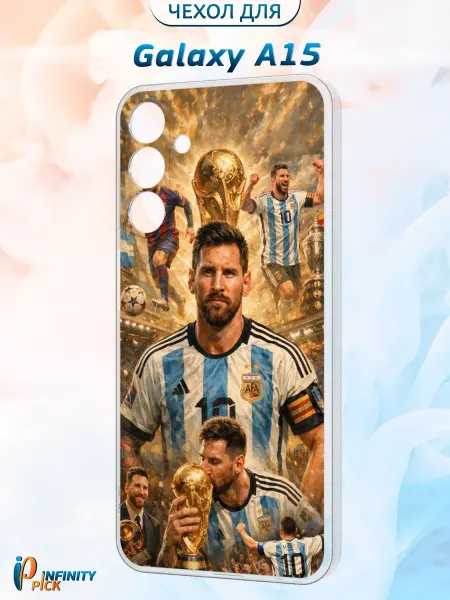 Infinity pick Чехол на Galaxy A15 с принтом Messi Glory
