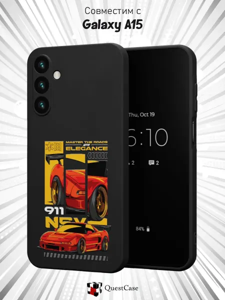 QuestCase Чехол на Samsung Galaxy A15 с принтом Honda NSX