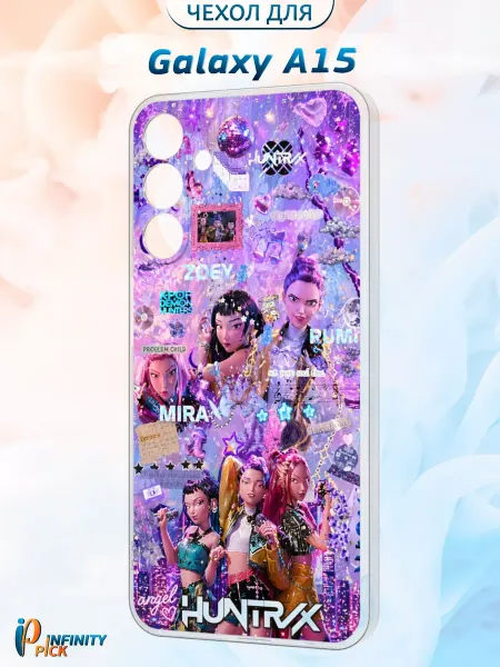 Infinity pick Чехол на Galaxy A15 с принтом Huntrix