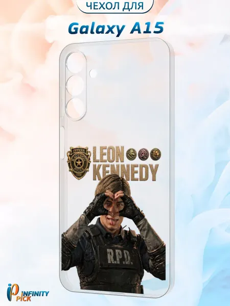 Infinity pick Чехол на Galaxy A15 с принтом Leon Kennedy