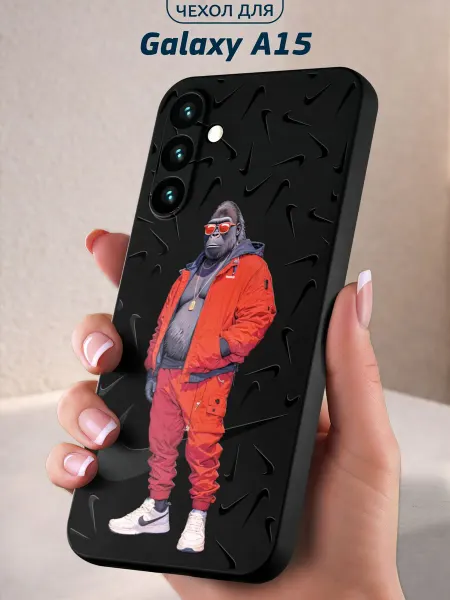 Infinity pick Чехол на Galaxy A15 с принтом Горилла
