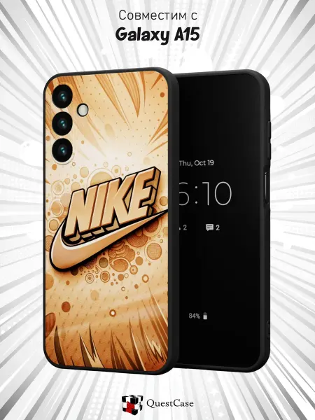 QuestCase Чехол на Samsung Galaxy A15 с принтом Nike