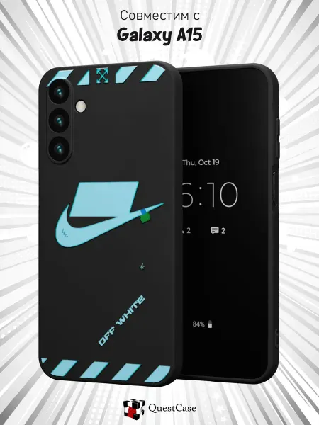 QuestCase Чехол на Samsung Galaxy A15 с принтом Найк