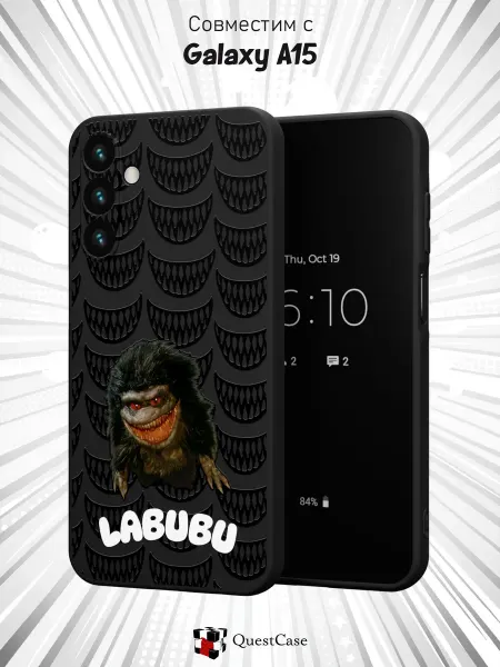 QuestCase Чехол на Samsung Galaxy A15с принтом Лабубу