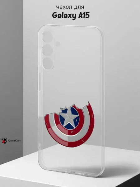 QuestCase Чехол на Samsung A15 с принтом Marvel