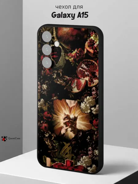 QuestCase Чехол на Samsung A15 с принтом Гранат