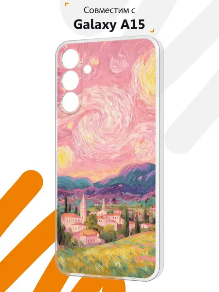 Мобилиус Чехол на Samsung A15 с принтом Ван Гог