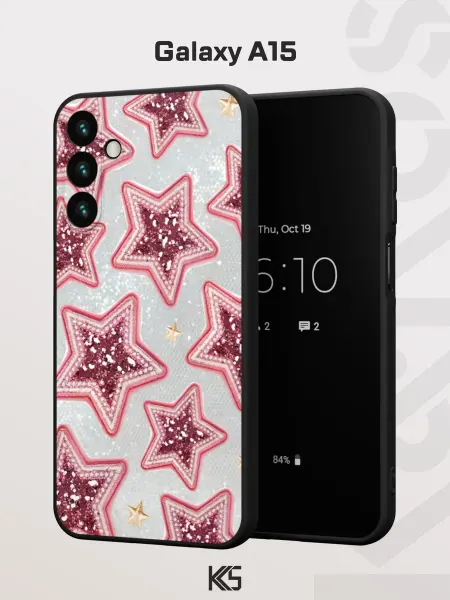 Варибрус Чехол на Samsung A15 с принтом Звезды