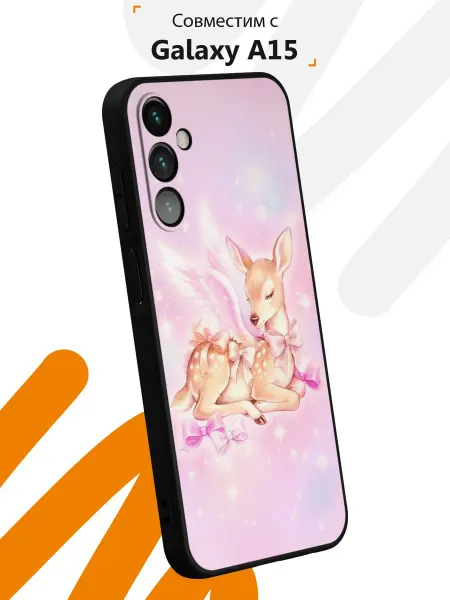 Мобилиус Чехол на Samsung A15 с принтом Оленёнок
