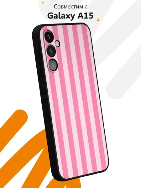Мобилиус Чехол на Samsung A15 с принтом Полоска