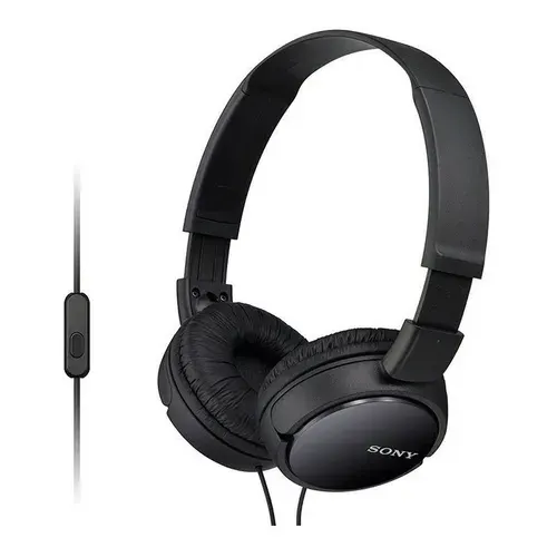 Sony Наушники проводные с микрофоном Sony MDR-ZX110APB, 3.5 мм, черный