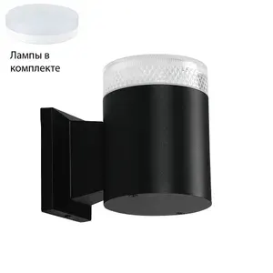 Светильник уличный настенный с лампочкой Arte lamp A1926AL-1BK+Lamps