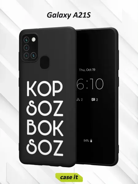 Case it Чехол на Samsung A21Sс принтом Kop soz bok soz