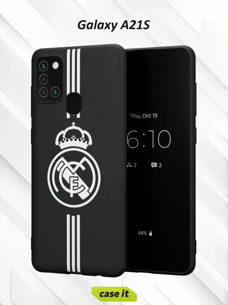 Case it Чехол на Samsung A21S с принтом ФК РЕАЛ ЧБ