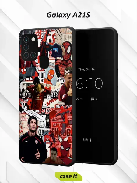 Case it Чехол на Samsung A21Sс принтом Футбол и Человек-паук