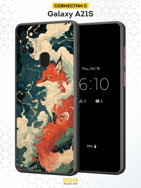 DesignOnCase Чехол Бампер на Samsung A21S с принтом Искусство