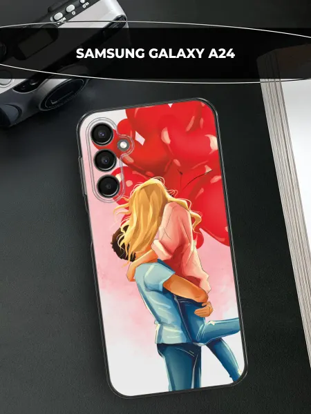 Avocase Чехол на Samsung Galaxy A24 с сердечками