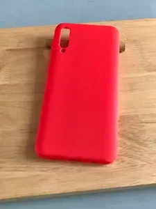 Чехол для Samsung A50 (A505) / Galaxy A30S (A307F) / чехол на Самсунг А50 / А30С, плотный, матовый, приятный на ощупь, противоударный, красный