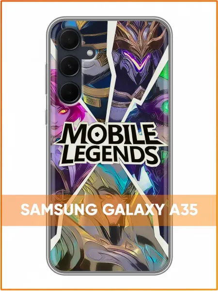 Case Face Чехол на Samsung Galaxy A35 с принтом Mobile Legends