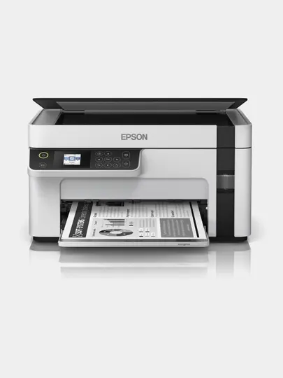 Принтер струйный Epson M2120 A4 формате, печатает чёрный - белый, гарантия сервисная