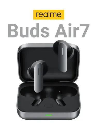 Realme Buds Air 7 наушники беспроводные для телефона, айфон и андроид, с микрофоном и шумоподавлением, блютуз