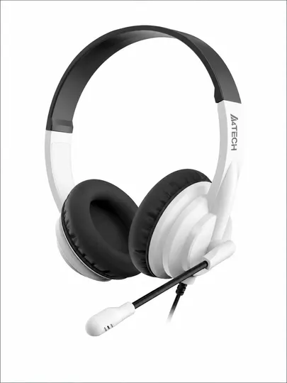 A4TECH HU-10 USB Stereo наушники (Black / White)