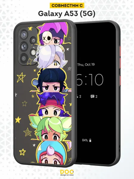 DesignOnCase Чехол Бампер на Samsung A53 с принтом Brawl Stars