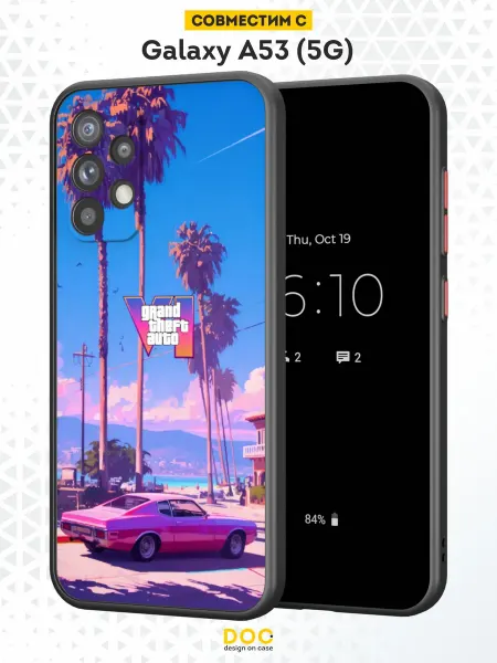 DesignOnCase Чехол Бампер на Samsung A53 с принтом GTA