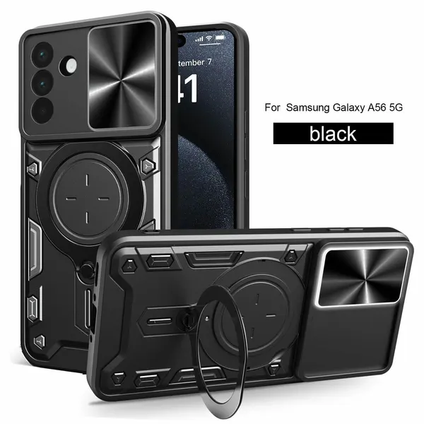Чехол с кольцом Big Ring Case для Samsung Galaxy A56 черный