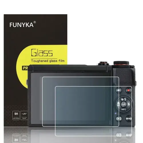 Комплект 2 шт: Защитное стекло для экрана камеры Canon g7x mark iii PowerShot V1