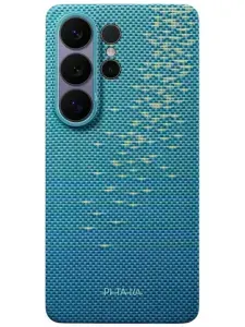 Чехол PITAKA на Samsung Galaxy S26 Ultra Lucid Blue (Aaron Button)
