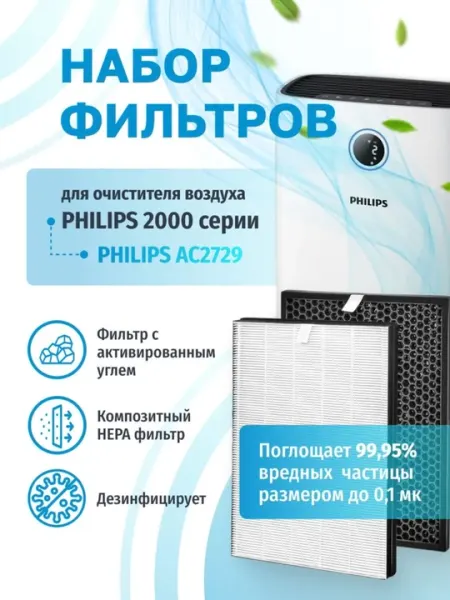 Очистители воздуха Philips AC2729, AC2721 и AC2726 представляют собой полный комплект