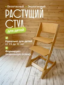 Растущий стул для детей без столика без покрытия