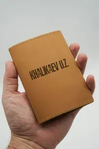 Обложка на паспорт с индивидуальной гравировкой Ю.З