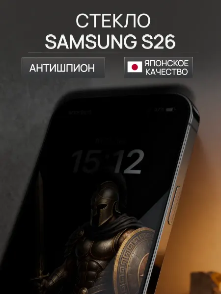 ACHILLES Защитное стекло на Samsung S26 анти шпион