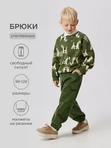 Брюки джоггеры Acoola вельветовые, утепленные, на флисе