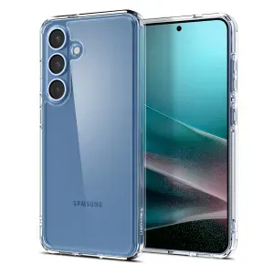 Чехол Spigen на Samsung Galaxy S25 (ACS09006) Ultra Hybrid / Спиген для Галакси С25 накладка, противоударный, с защитой камеры, прозрачный
