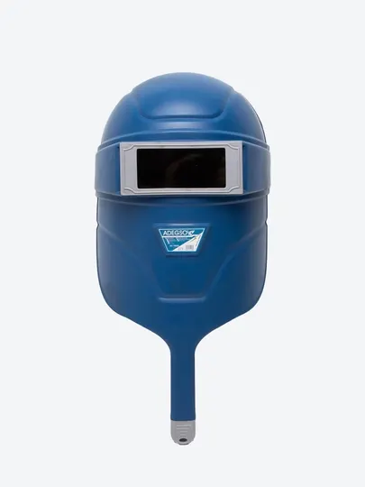 Сварочная маска ADEGSO AD-70003 с ручкой – затемнённое стекло с УФ/ИК фильтром
