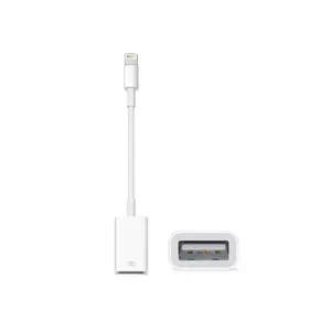 Адаптер Lightning-USB для iPhone и iPad (Lightning to USB Camera Adapter) переходник для Appel айфон и айпад / кабель подключение фотоаппарат . провод для подключение флешки к телефону и планшету
