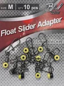 Крепеж для скользящего поплавка Namazu FLOAT SLIDER ADAPTER, цв. BN, р. M (уп.10 шт)