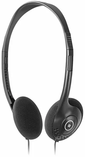 Наушники DEFENDER Aura 101, проводные, 1,8 м, накладные, черные, 63101 - 1 шт.