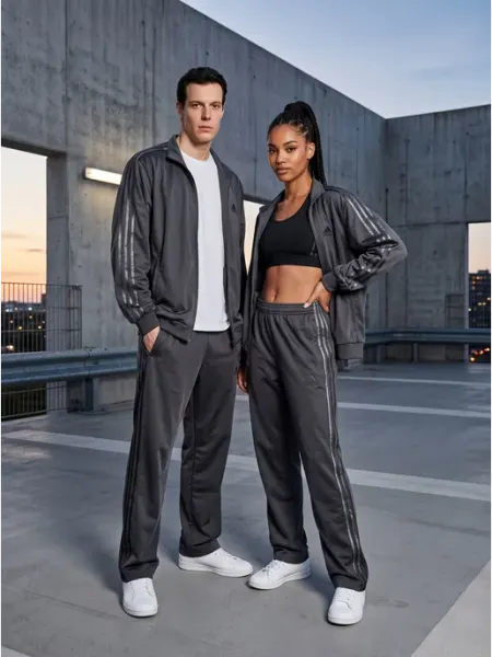 Street head Костюм спортивный Adidas брючный больших размеров на молнии