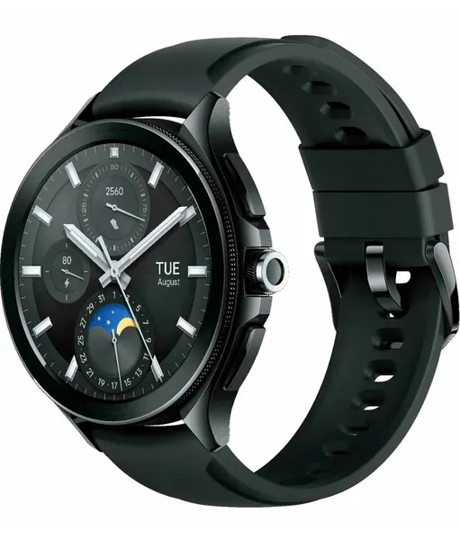 Смарт-часы Xiaomi Watch 2 Pro - Bluetooth® Black Case with Black Fluororubber Strap M2234W1 (BHR7211GL) RU (EAC)