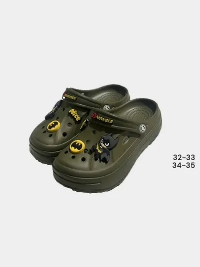 Детские сабо, Crocs стиль, с дизайном, размеры 32–35