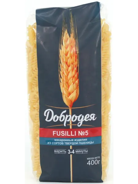 Макаронные изделия Добродея Fusilli N5, 400