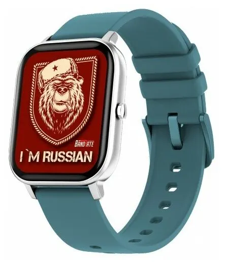 Умные часы BandRate Smart Im Russian BRSGS3SBL с шагомером, тонометром, счетчиком калорий