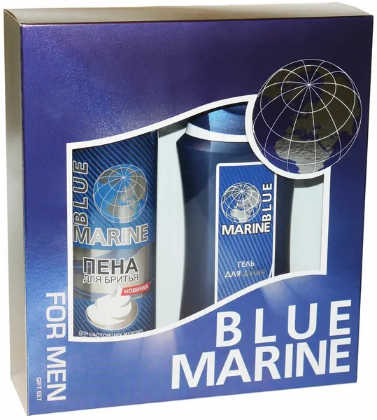 Festiva Набор подарочный, Blue Marine, Гель для душа, 250 мл. + Пена для бритья, 200 мл, для мужчин