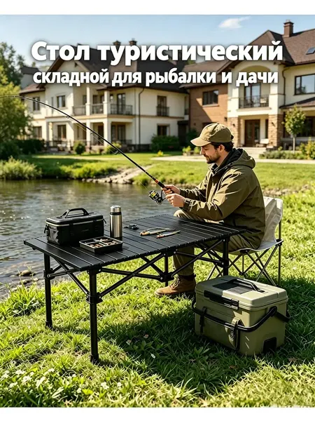 Стол складной для рыбалки и шашлыков