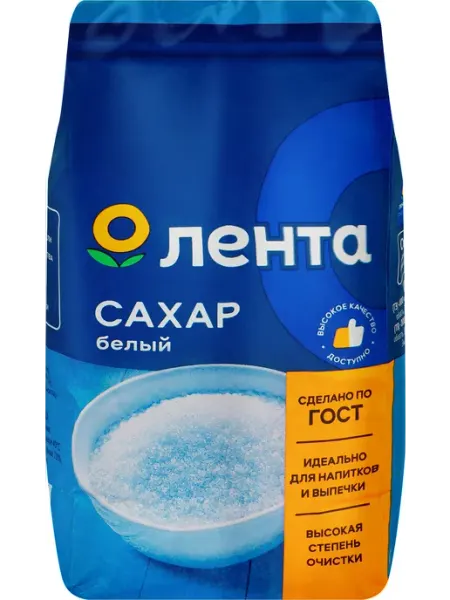 Сахар ЛЕНТА белый, ГОСТ