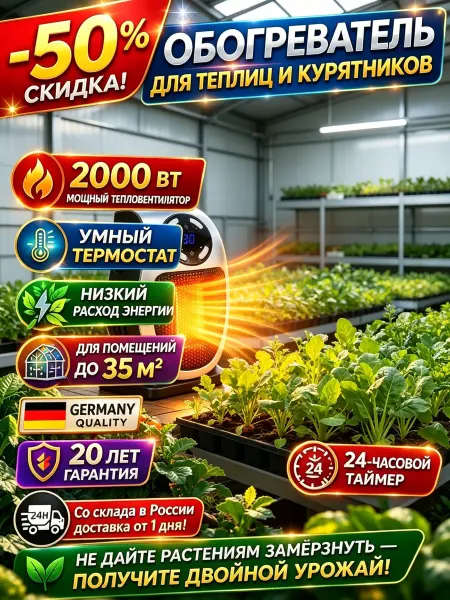 Универсальный обогреватель для растений и цветов